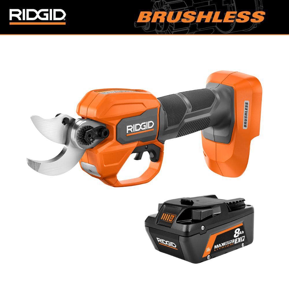 RIDGID 18V Brushless 12 in. Electric Battery Chainsaw (Tool Only) R01101B -  The Home Depot