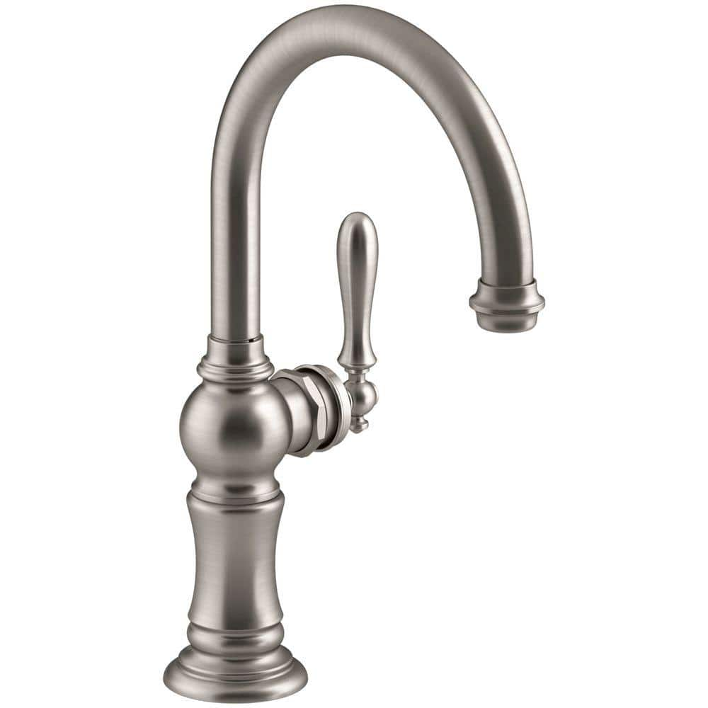 Kohler Artifacts Swing Spout Single-handle Standard Kitchen Faucet In 