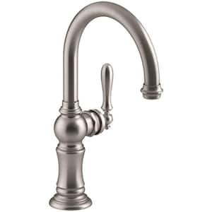 Artifacts Swing Spout Single-Handle Standard Kitchen Faucet in Vibrant Stainless