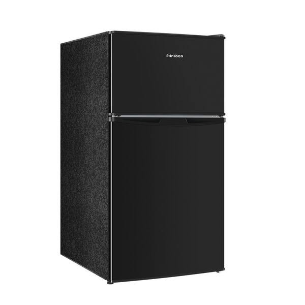 JEREMY CASS 19.68 in. 3.2 cu.ft. 2 Door Mini Refrigerator in Black with
