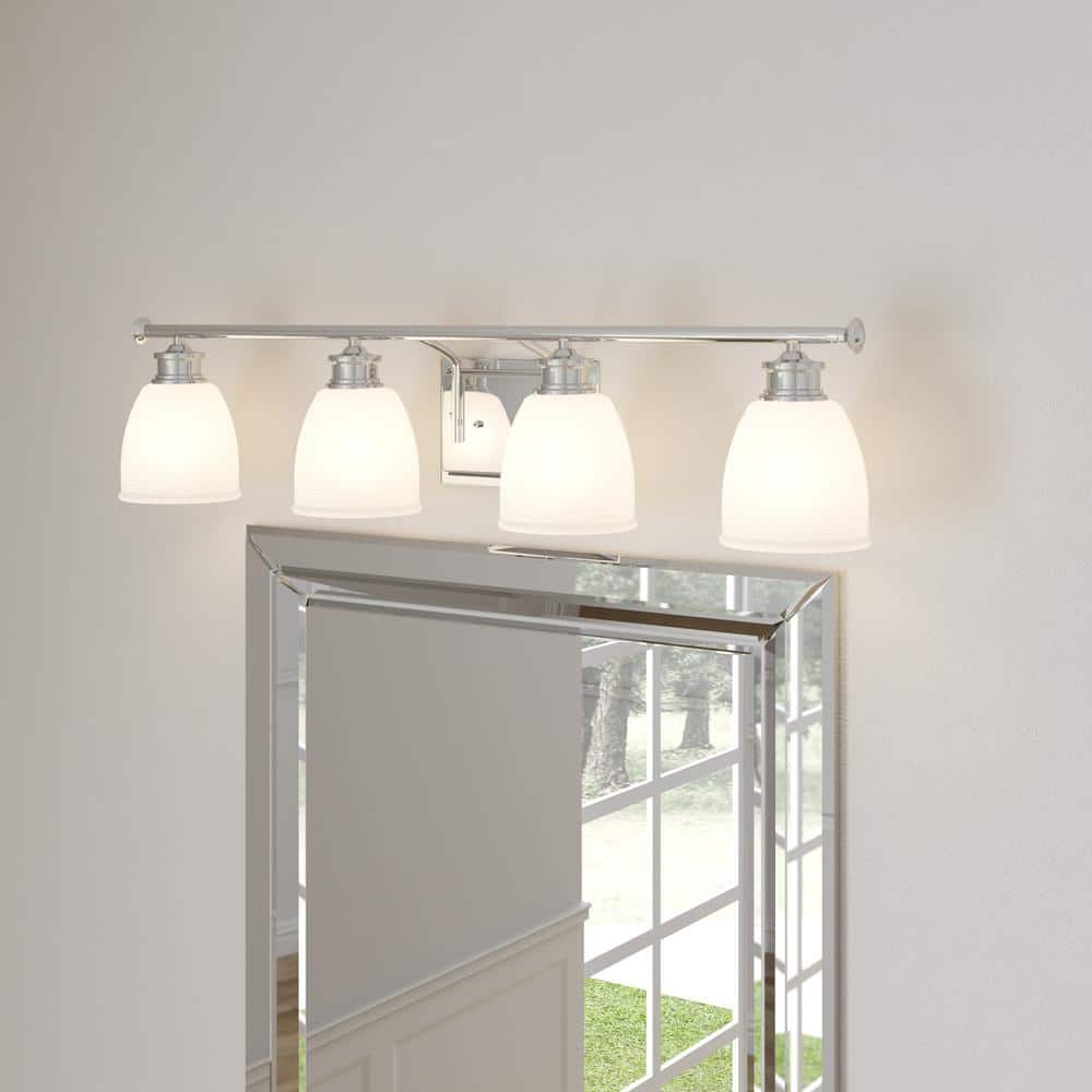 Progress Lighting Lucky Collection 33.56 in. 4-Light Polished