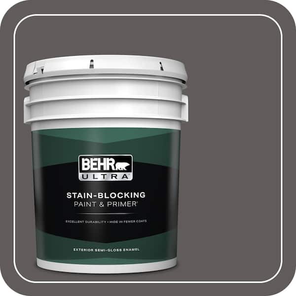 BEHR ULTRA 5 gal. #PPU18-19 Intellectual Semi-Gloss Enamel Exterior Paint & Primer