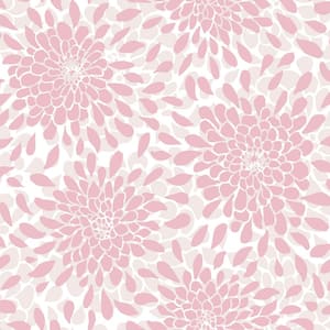 Toss The Bouquet Pink Peel and Stick Wallpaper (Covers 28.18 sq. ft.)
