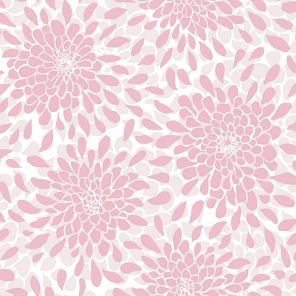 RoomMates Toss The Bouquet Pink Peel and Stick Wallpaper (Covers 28.18 sq. ft.)