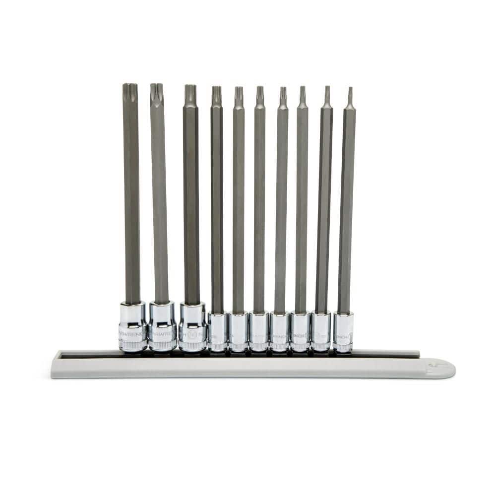 RT-168158ページ GEARWRENCH 1/4 in. and 3/8 in. Drive Long Torx Bit Socket Set with