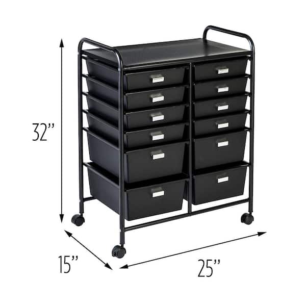  SILKYDRY 20-Drawer Rolling Storage Cart, Art Cart