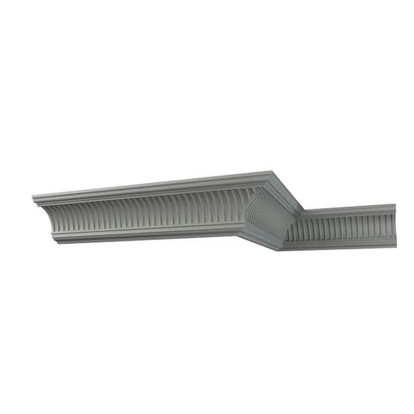Ekena Millwork Elizabeth 4.75 in. D x 4.5 in. W x 12 in. L Polyurethane Crown Moulding Sample