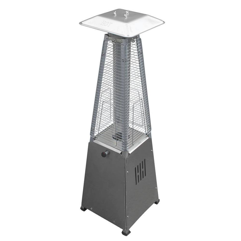 AZ Patio Heaters 10,000 BTU Portable Stainless Steel Glass Tube Propane