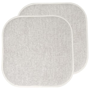 Alexis Cream/Brown 16 in. x 16 in. Non Slip Memory Foam Seat Chair Cushion Pads (2-Pack)