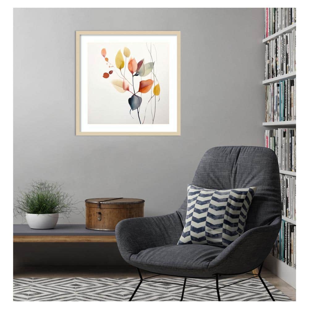 Fluid Floral Artistry I Svelte Natural Framed Abstract Print