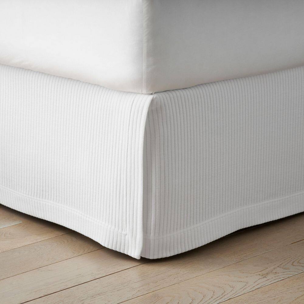Company Cotton  14 in. Vertical Stripe White Twin Bed Skirt price history on PriceWatchPro