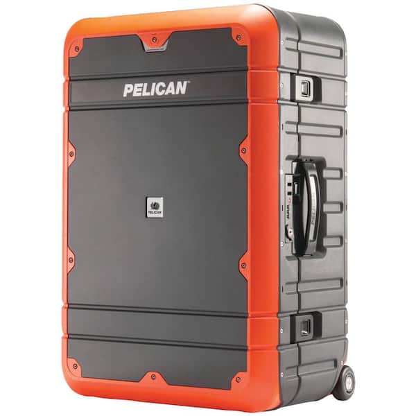Pelican 27 in. Weekender Basic Elite Progear Luggage in Gray with Orange Trim