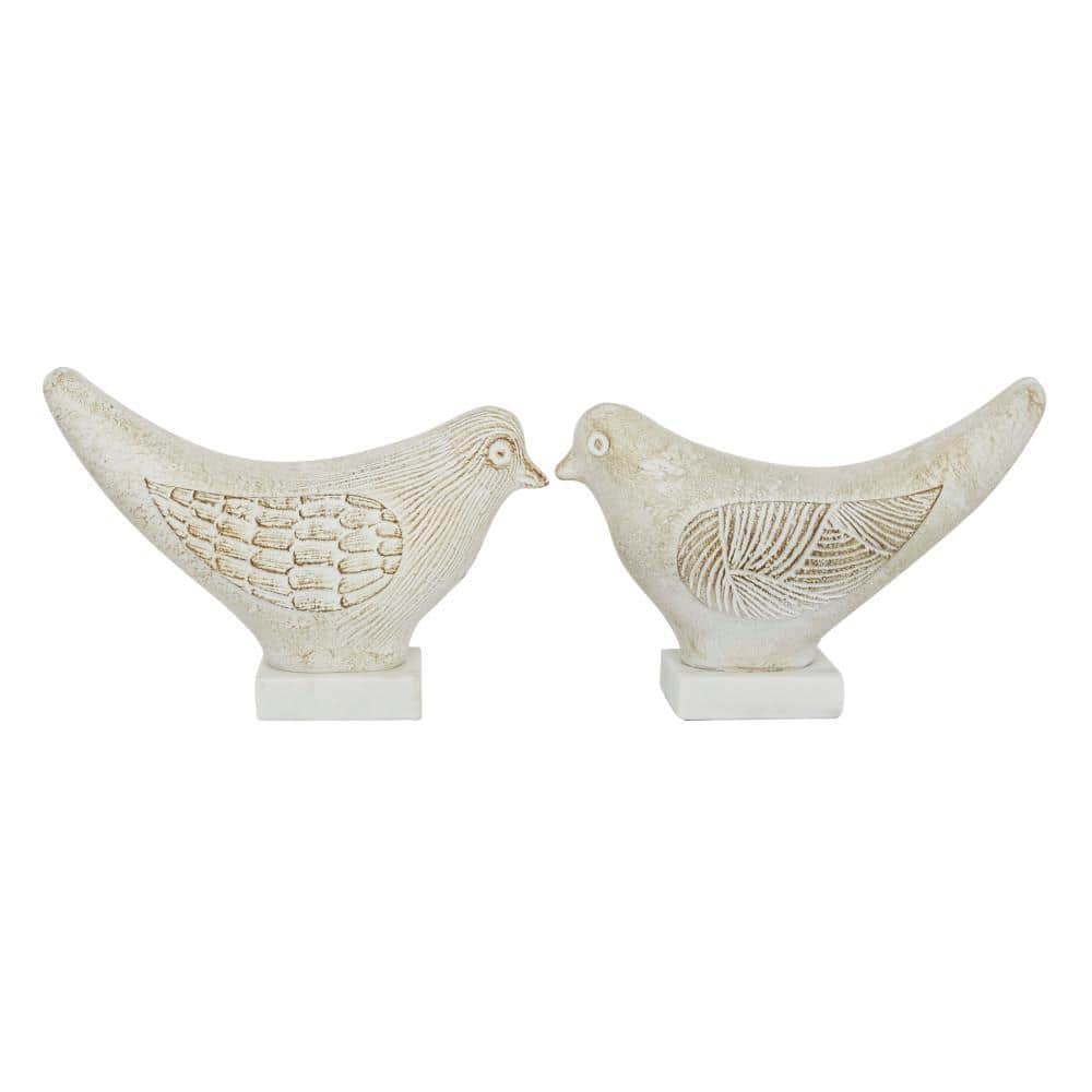 White Ceramic Bird Sculpture (Set of 2) price history on PriceWatchPro