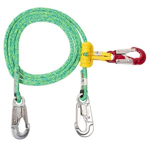 150 in. Grizzly Spliced Lightning Green 2 in 1 Lanyard