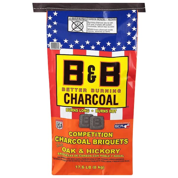 B&B BETTER BURNING CHARCOAL 17.6 lbs. Oak Briquets