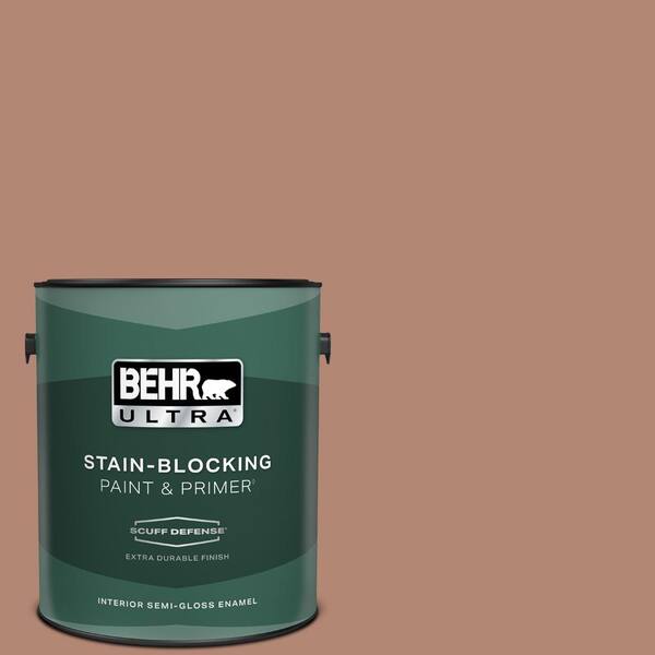 BEHR ULTRA 1 gal. #PMD-98 Painted Skies Extra Durable Semi-Gloss Enamel Interior Paint & Primer