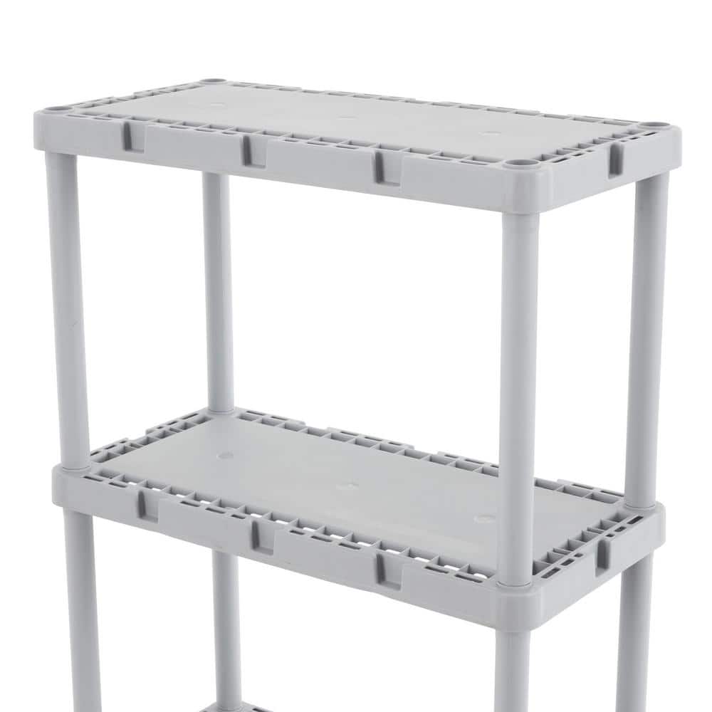 24'' High Resin 4-Tier Light Duty Multi-Purpose Shelving Unit