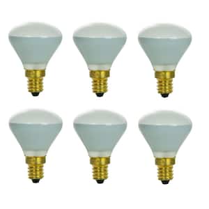 25-Watt R14 E26 Reflector Dimmable Incandescent Light Bulb with Intermediate Base (12-Pack)