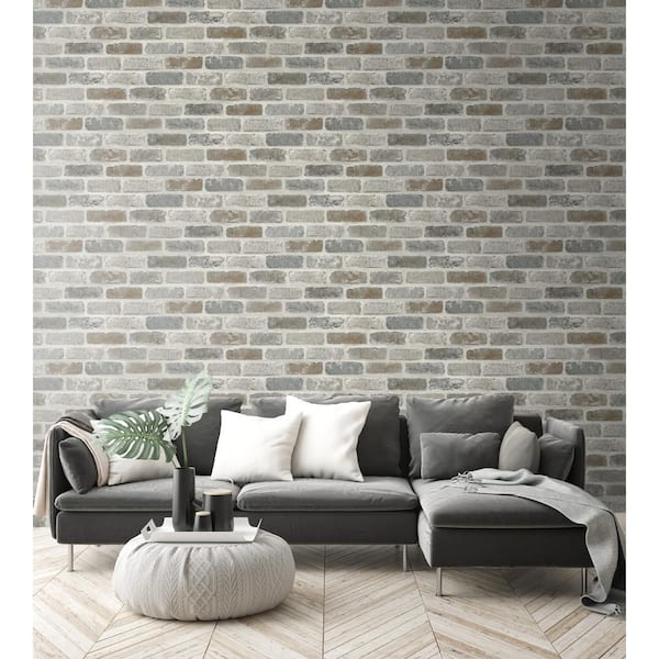 NextWall Subway Tile White Vinyl Peel & Stick Wallpaper Roll (Covers 30.75  Sq. Ft.) NW34000 - The Home Depot