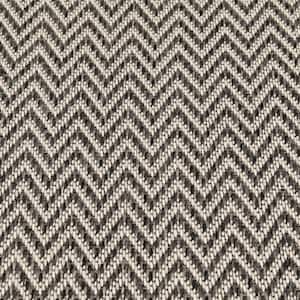 Chevron - Gray/Beige - 12 ft. Wide x Cut to Length - 16 oz. Polypropylene Indoor/Outdoor Patterned Carpet