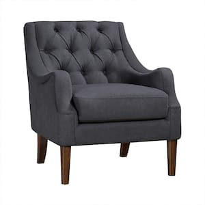 Shawnee Dark Gray Boucle Fabric Arm Chair