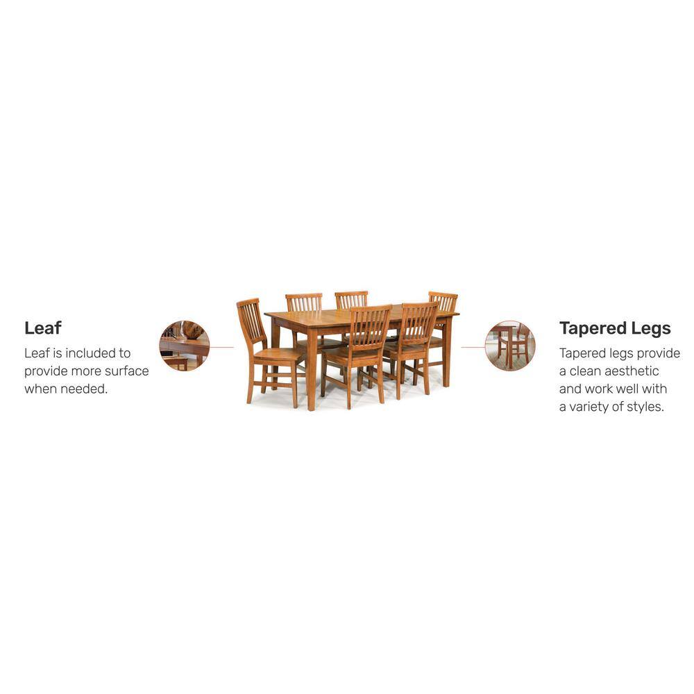 Cottage Oak Extendable Dining Table with Natural Finish