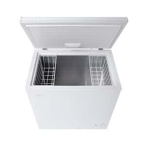 6.9 cu. ft. Manual Defrost Chest Freezer with LED Light Type in White Garage Ready