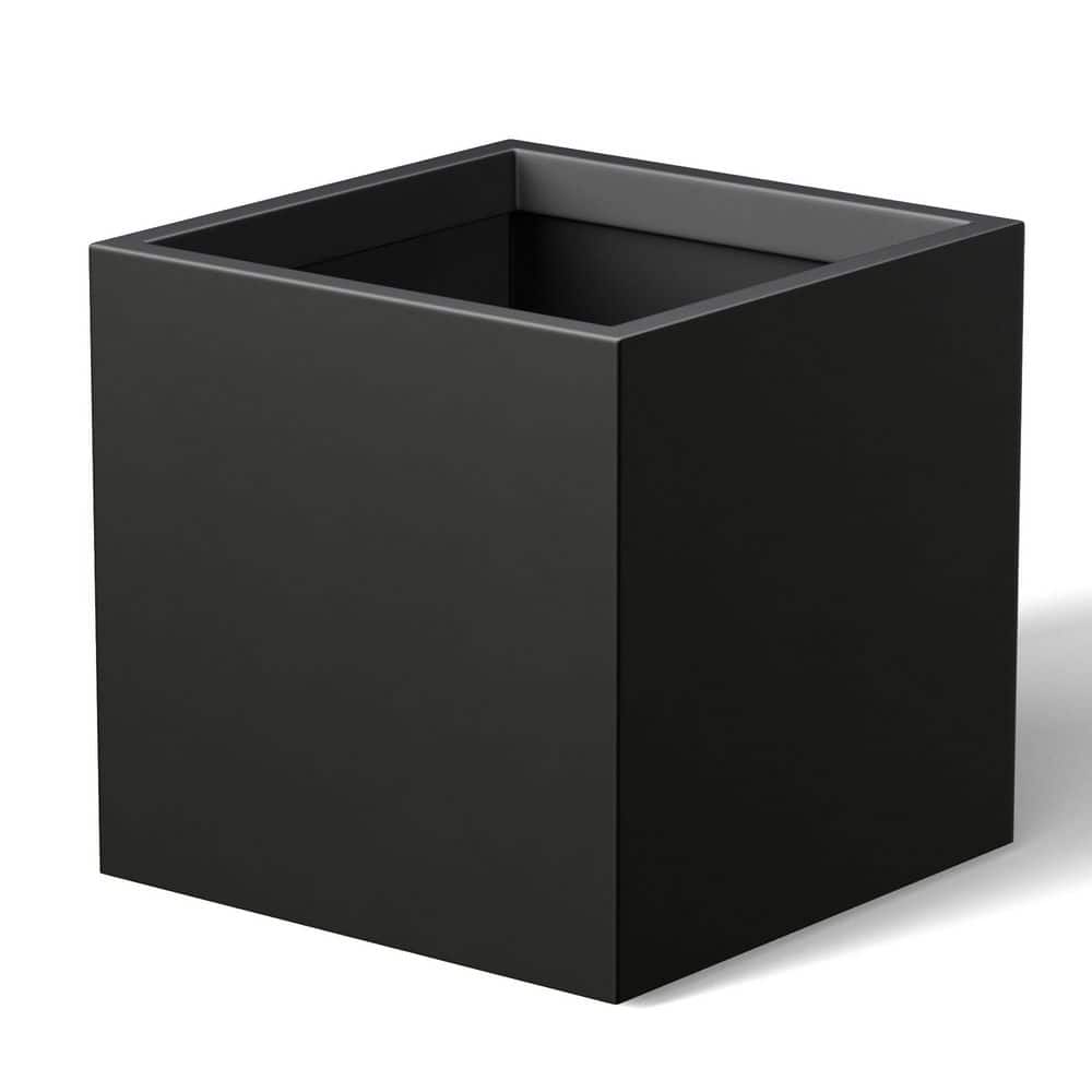 12 in. Medium Charcoal Black (Enhanced Interior) Concrete Square Planter / Pot with Drainage Holes price history on PriceWatchPro