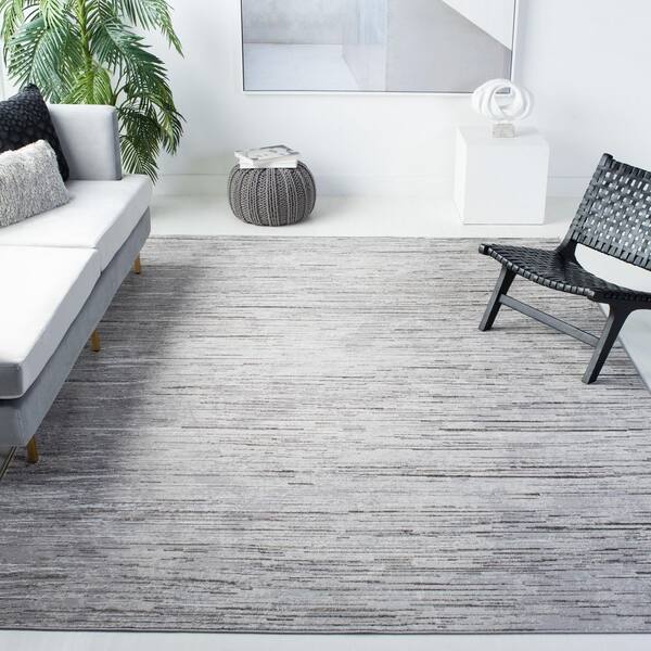 Orchard 8 ft. x 10 ft. Gray/Light Gray Abstract Area Rug
