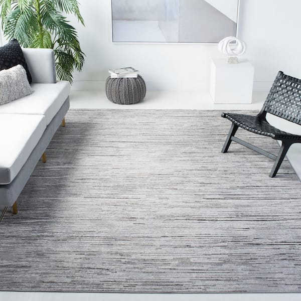 Orchard 9 ft. x 12 ft. Gray/Light Gray Abstract Area Rug