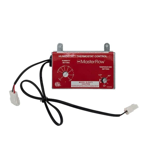 Master Flow Manually Adjustable Humidistat/Thermostat Control for PGSOLAR/PRSOLAR Series Vents