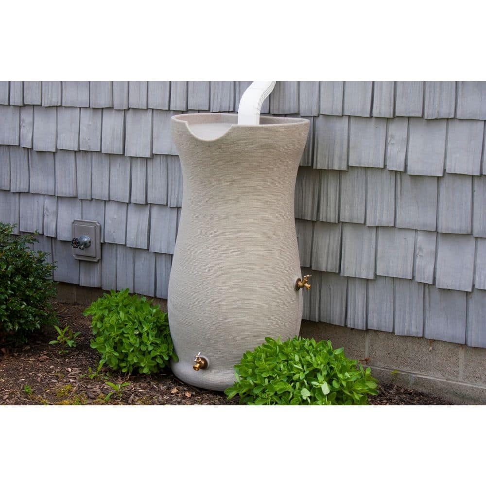 Good Ideas Impressions Corsican 50 Gal. Rain Saver in Sandstone IM-COR050-SAN
