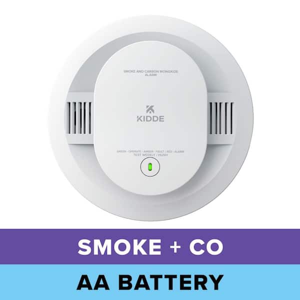 Kidde Battery Powered Smoke and Carbon Monoxide Detector with LED Warning Lights and Voice Alarm 21032777