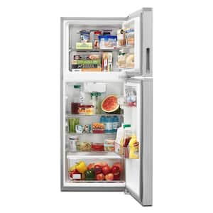 24 in. 11.6 cu. ft. Top Freezer Refrigerator in Fingerprint Resistant Stainless Finish, Counter Depth