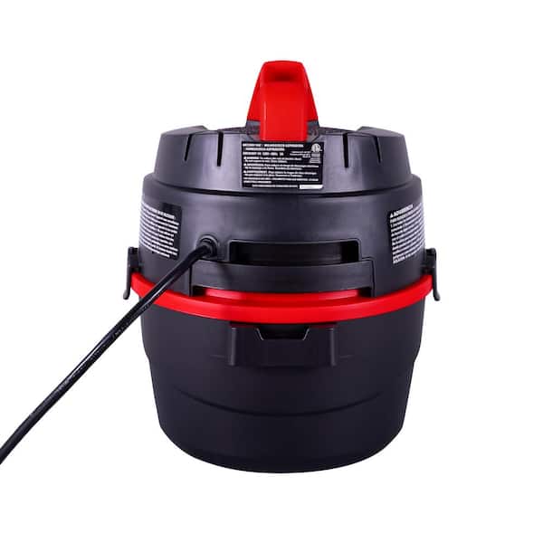 Shop-Vac 1.5 Gallon 2.0 Peak Wet Dry Vacuum, Portable Compact Shop Vacuum  with Collapsible Handle Wall Bracket & Attachments, ‎2030100