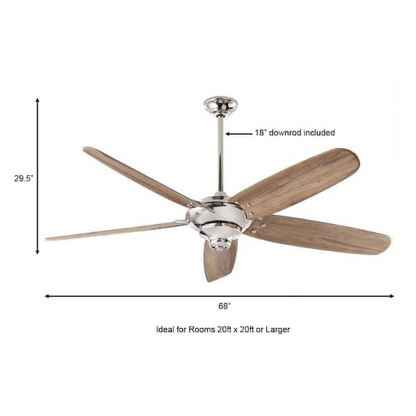 Home Decorators Collection Altura 68 In Polished Nickel Ceiling Fan With Downrod Remote Control And Reversible Dc Motor Light Kit Compatible 99983 - Altura Ceiling Fan Remote Control Programming