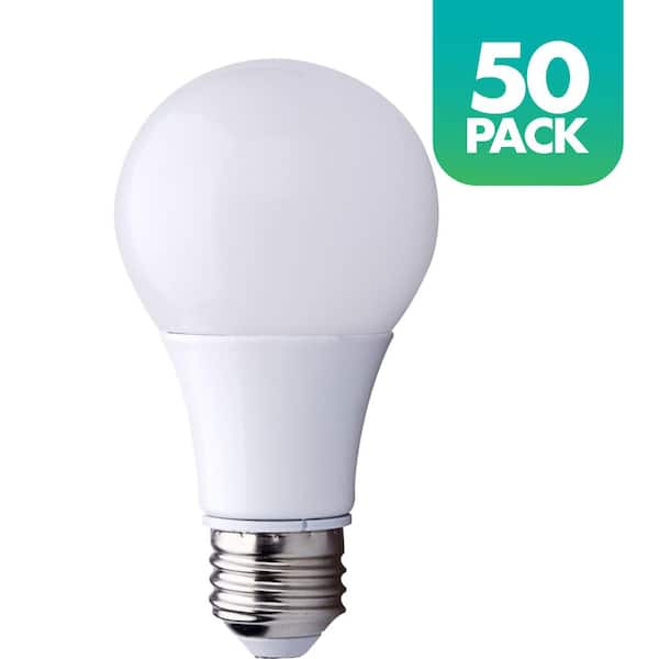 60-Watt Equivalent A19 Dimmable LED Light Bulb, 5000K Daylight, 50-pack