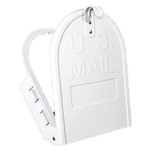 6.25 in. x 8 in. Small Aluminum Mailbox Replacement Door in White