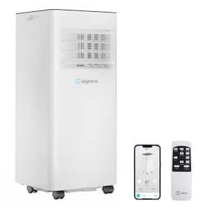 6,500 BTU (DOE SACC) Portable Air Conditioner Cools 450 sq. ft. in White with Dehumidifier, WiFi Control