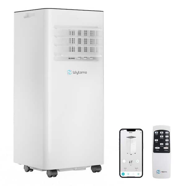 6,500 BTU (DOE SACC) Portable Air Conditioner Cools 450 sq. ft. in White with Dehumidifier, WiFi Control