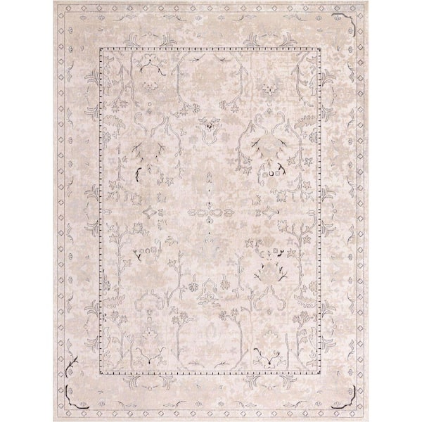 Unique Loom Portland Central Ivory 10 ft. x 13 ft. Area Rug