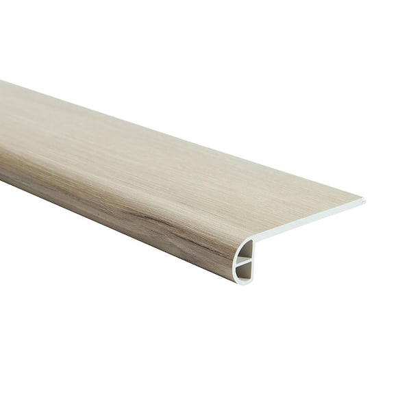 Malibu Wide Plank Hickory Angel Island 0.98 in. T x 4.53 in. W x 94.48 in. L Vinyl Flush Stair Nose Molding - Designed for 7mm Plank
