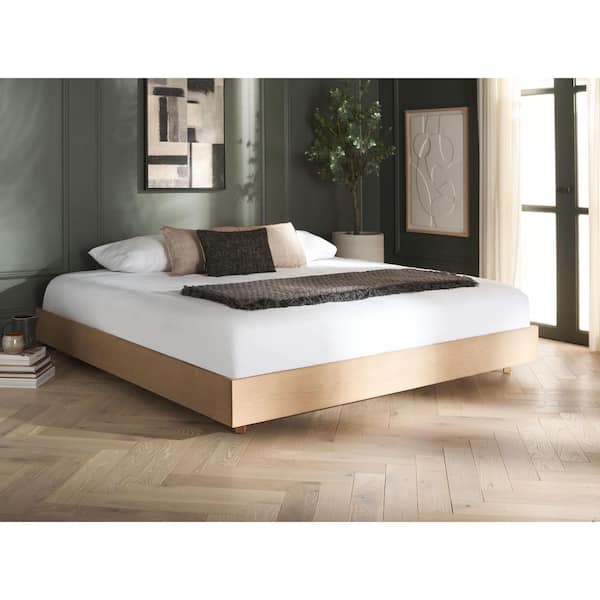 Bernadina Brown Iron Frame Queen Platform Bed
