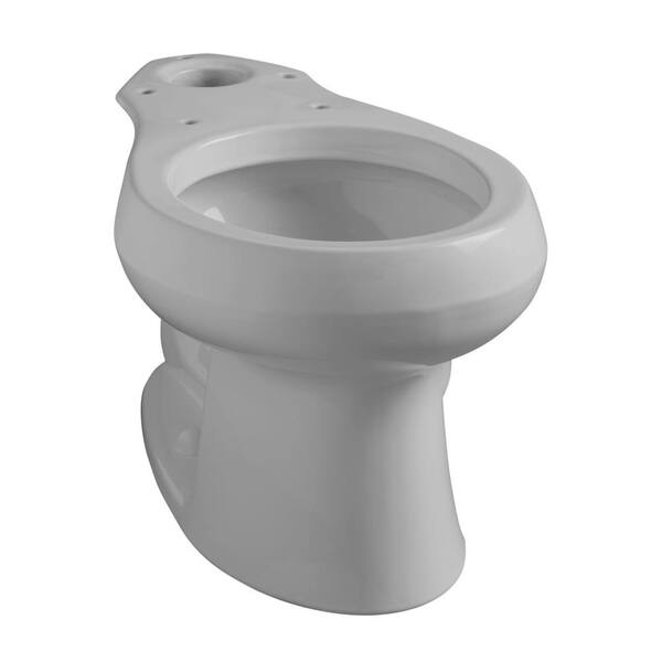 KOHLER Wellworth Round Front Toilet Bowl Only in Ice Grey