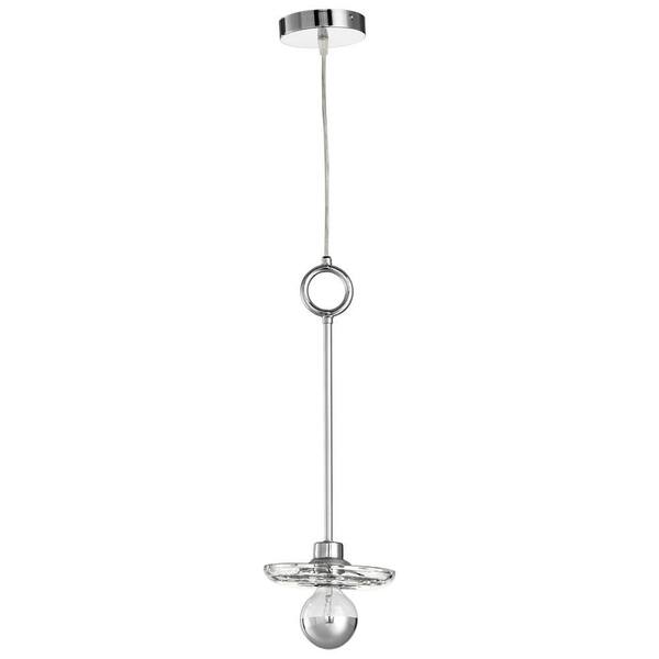 Filament Design Prospect 1-Light Satin Nickel Incandescent Ceiling Pendant