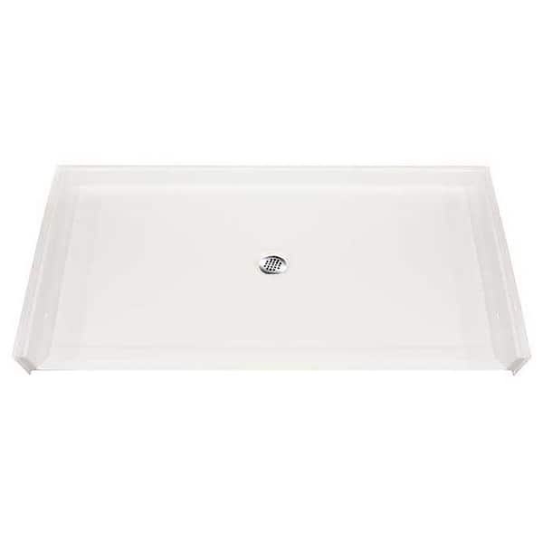Hydro Systems Roll-In 44 in. x 50 in. Single Threshold Shower Base in White