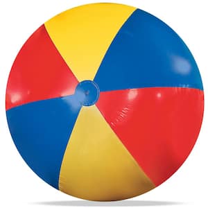 Giant Jumbo 5 ft. (60 in.) Inflatable Beach Ball, Pool Toy for Kids and Adults