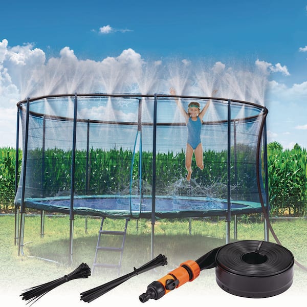 mond fragment schuif JOYIN 26.3 ft. Black Trampoline Sprinkler for Kids, Outdoor Trampoline  Backyard Water Park Sprinkler Fun Summer Outdoor Toys 12859 - The Home Depot