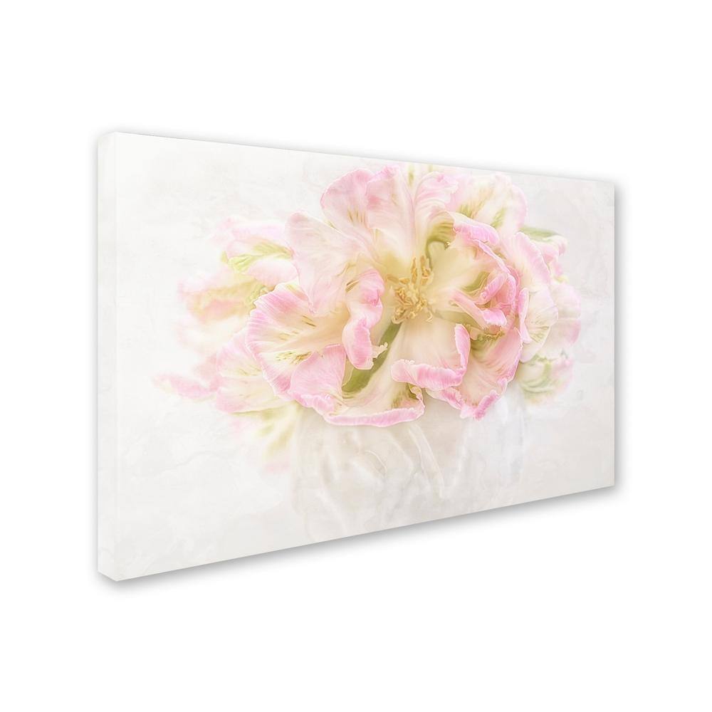 Cora Niele Pink Parrot Tulips Bouquet Canvas Wall Art