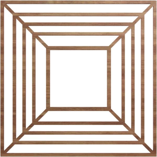 Ekena Millwork 0.375 in. x 6.625 in. x 18 in. Wood Medallion Moulding
